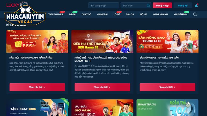 Hệ thống khuyến mãi hiện đang có tại nhà cái