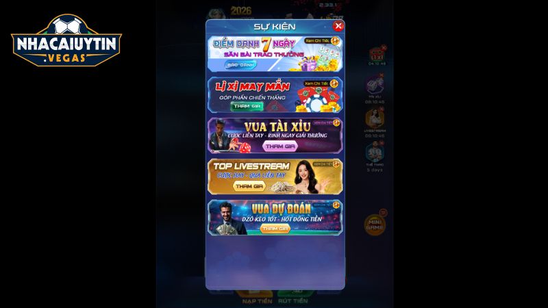 Chương trình khuyến mãi đang triển khai trên cổng game
