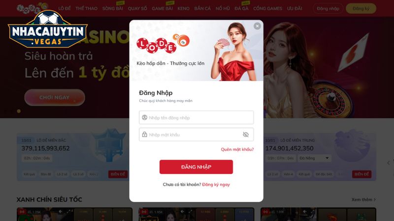 Quy trình đăng nhập vào nhà cái để tiến hành cá cược và giải trí