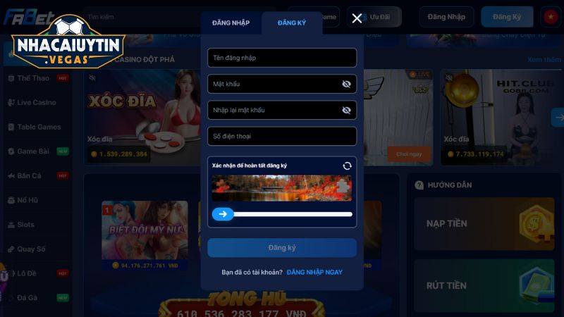 Quy trình tham gia nhà cái Fabet đơn giản cho tân binh