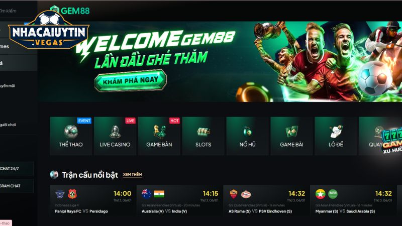 Gem88 – Nhà cái uy tín cân bằng an toàn và tiện lợi