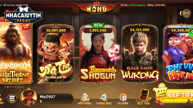 Nổ hũ – Slot game đổi thưởng là dòng sản phẩm nổi bật của Nohu Win