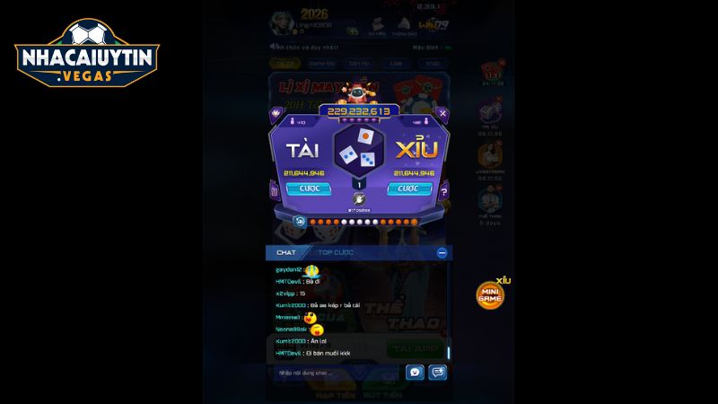 Tài xỉu là thế mạnh và được yêu thích trên nền tảng