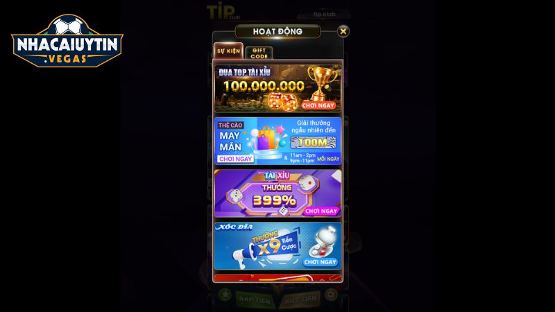 Chương trình ưu đãi và sự kiện dành cho hội viên cổng game